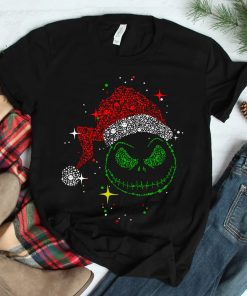 Sparkle Rhinestone Christmas Jack Skellington Shirt