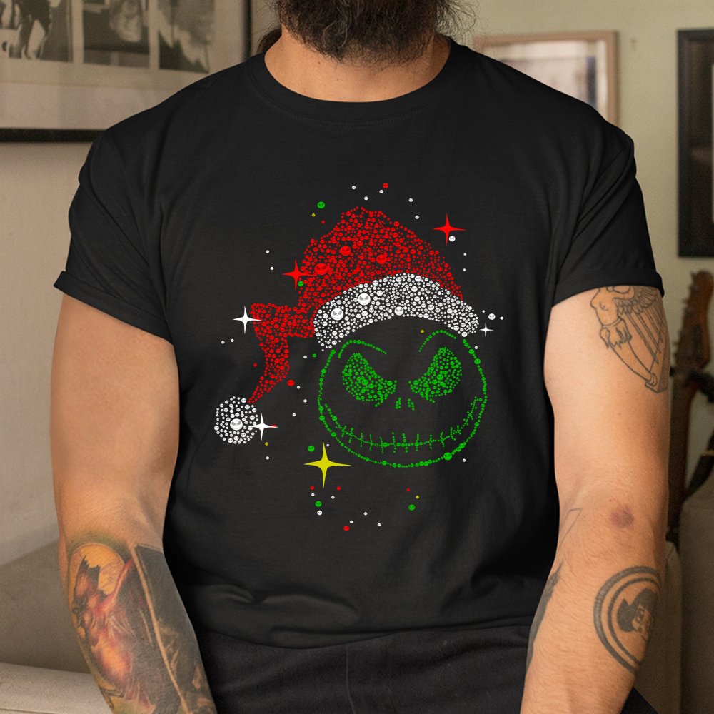 Sparkle Rhinestone Christmas Jack Skellington Shirt