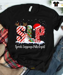 Speech Therapy Shirt Speech Language Therapy Christmas SLP Shirt