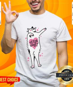 Cat Hearts Tessa Violet T-shirt