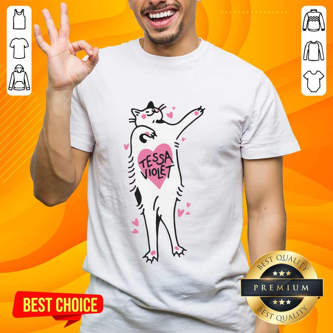 shirt Cat Hearts Tessa Violet T-shirt