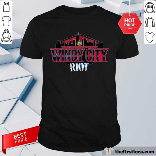 New Japan Pro-Wrestling Windy City Riot Logo T-shirt
