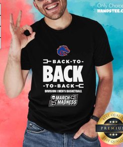 Boise State Broncos 2024 NCAA Men's Basketball Tournament March Madness Three-In-A-Row T-Shirt