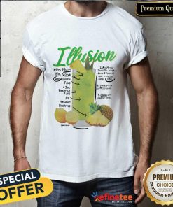Illusion Fruit Juice Lemon Pineapple T-shirt