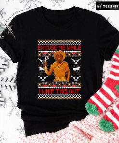 Excuse Me While I Whip This Out Christmas T-Shirt