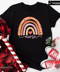 Nurse Rainbow Heart Nurse Life T-Shirt