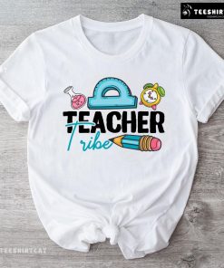 Teacher Tribe Pencil Ruler Clock Flask Back To School T-Shirt