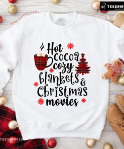 Hot Cocoa Cozy Blankets & Christmas Movies Buffalo Plaid Sweatshirt