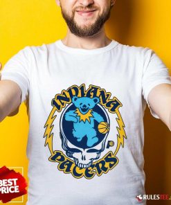 Indiana Pacers Grateful Dead Bear T-shirt