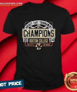Boston College Men's Hockey 2024 Hockey East Tournament Champions T-Shirt