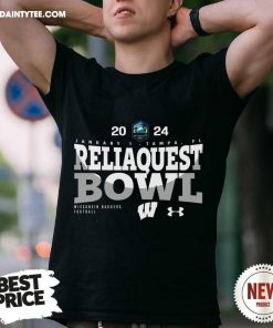 2024 3 X Under Armour Wisconsin ReliaQuest Bowl T-shirt
