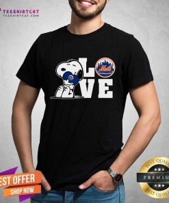 Snoopy Love New York Mets T-Shirt