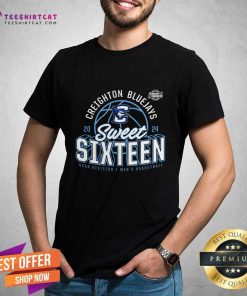 Creighton Bluejays 2024 NCAA Men's Basketball Tournament March Madness Sweet Sixteen Defensive Stance T-Shirt