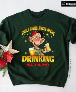 Jingle Beers Jingle Beers Drinking All The Way Christmas Bubba J Sweatshirt
