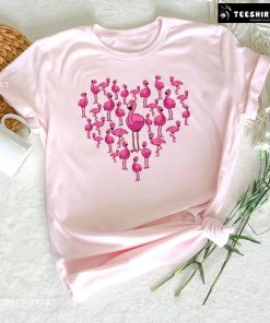 Heart Full Of Flamingos T-Shirt
