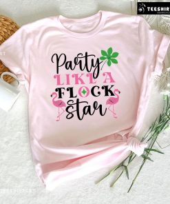 Party Like A Flock Star Flamingo T-Shirt