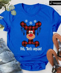 Vet Tech Squad Reindeer Christmas T-Shirt