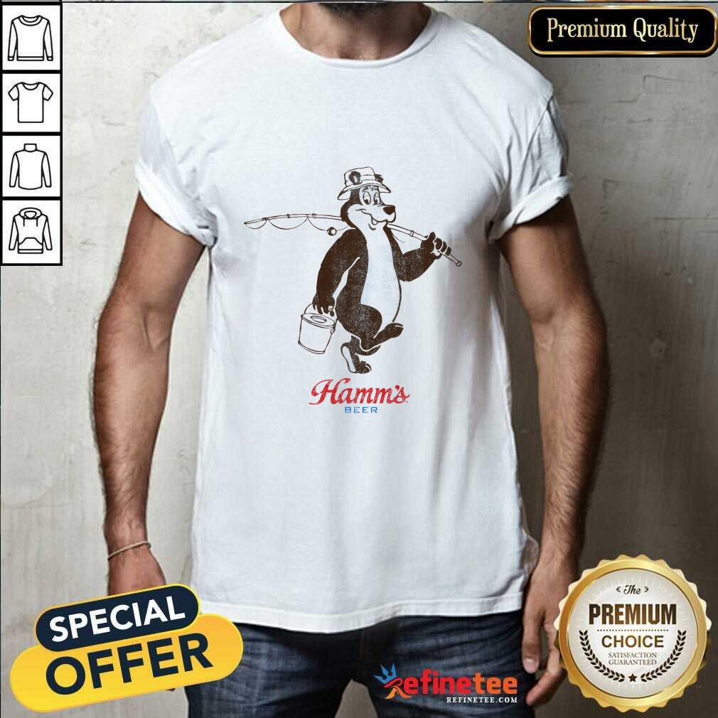 Shirt Hamm's Beer Fishing Bear T-shirt
