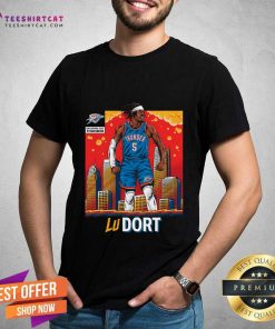 Luguentz Dort OKC Thunder Skyline Player T-Shirt