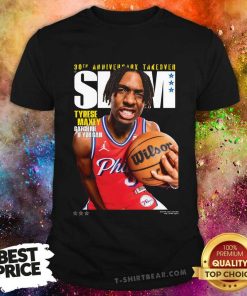 SLAM Cover Cover 30th Anniversary Takeover Tyrese Maxey T-shirt