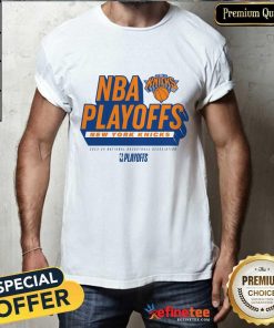 New York Knicks NBA Play Off Participant Defensive Stance T-Shirt