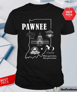 Pawnee Parks and Recreation Pawnee Indiana Map T-Shirt