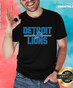 Black Detroit Lions Mesh Team Graphic T-Shirt