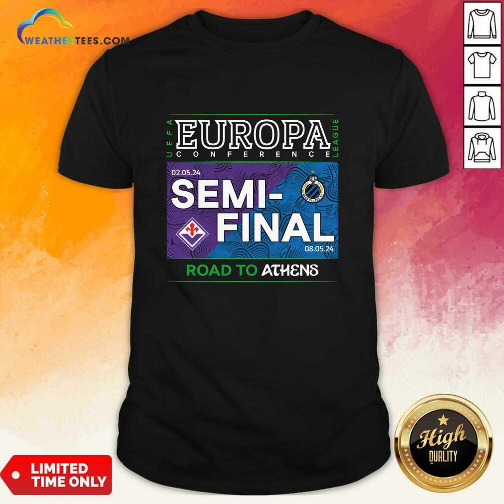 Shirt UEFA Europa League Conference Semi-Final Road To Athens T-shirt