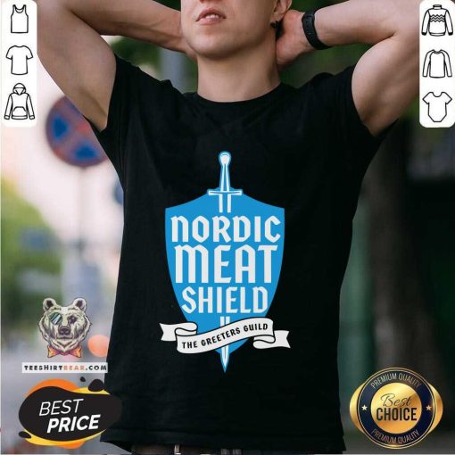 Nordic Meat Shield The Greeters Guild T-shirt