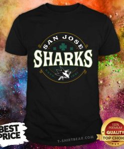 San Jose Sharks Black St. Patrick's Day Lucky T-Shirts