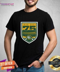 Edmonton Elks 75th Anniversary Logo T-shirt