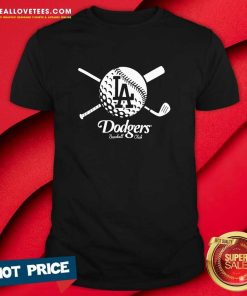 Exclusive Los Angeles Dodgers Golf And Baseball T-shirt