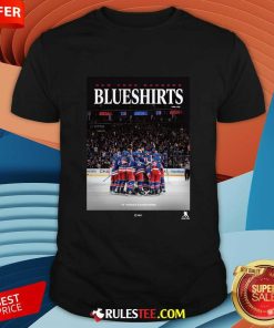 New York Rangers Blueshirts Group Huddle Magazine T-shirt