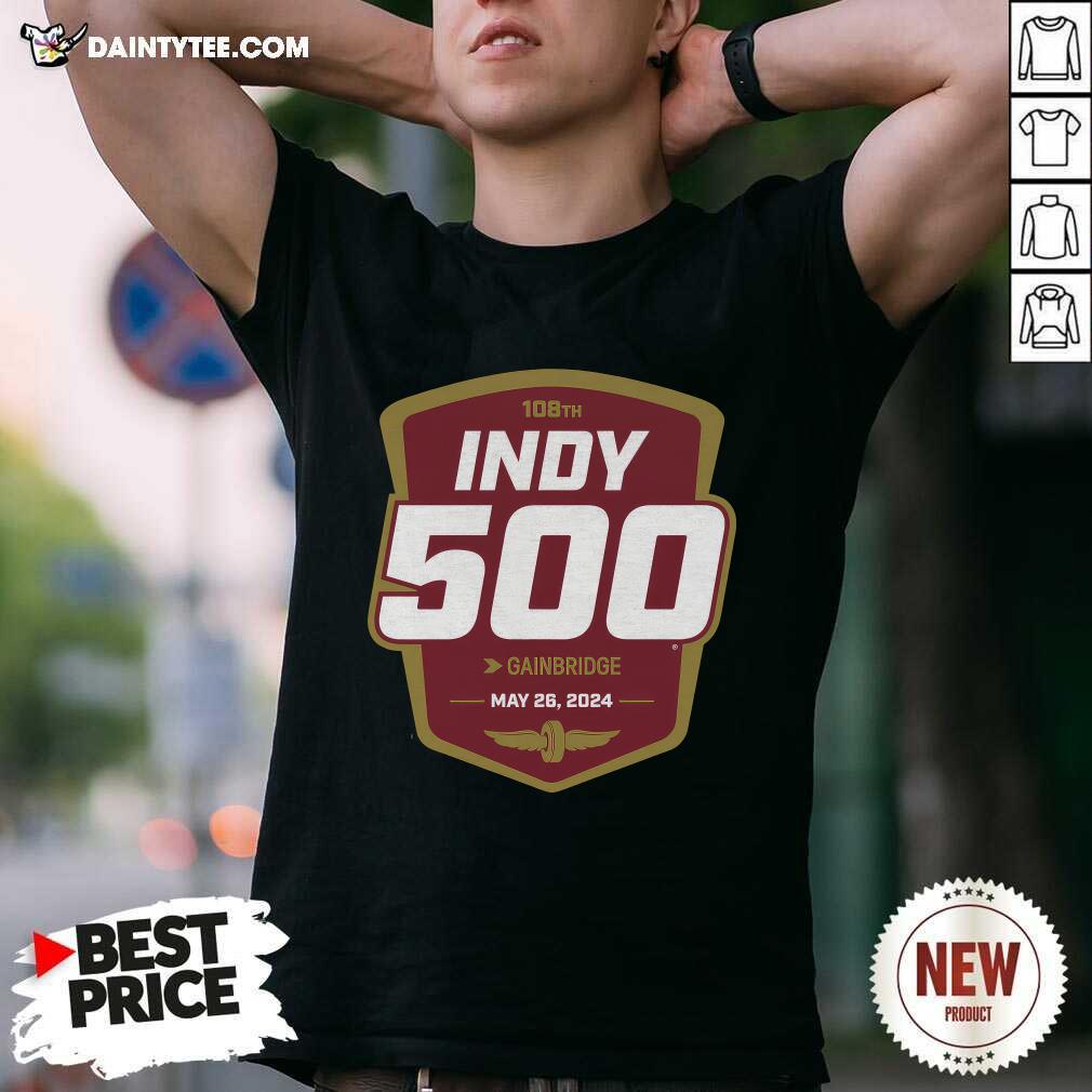 Shirt 108th Running Indy 500 Gainbridge T-shirt