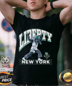 New York Liberty Stadium Essentials Black Mascot Mania T-shirt