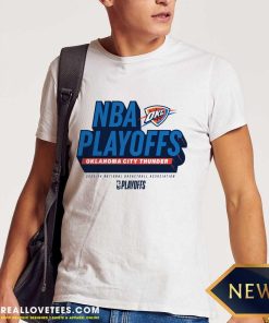 Oklahoma City Thunder NBA Play Off Participant Defensive Stance T-Shirt