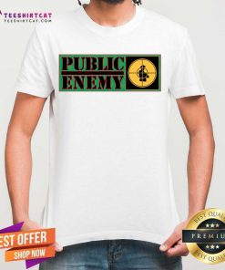 Nation Stack Text Public Enemy Logo T-shirt