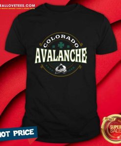 Colorado Avalanche Black St. Patrick's Day Lucky T-Shirt