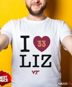 I Love Liz Kitley Virginia Tech 33 T-shirt