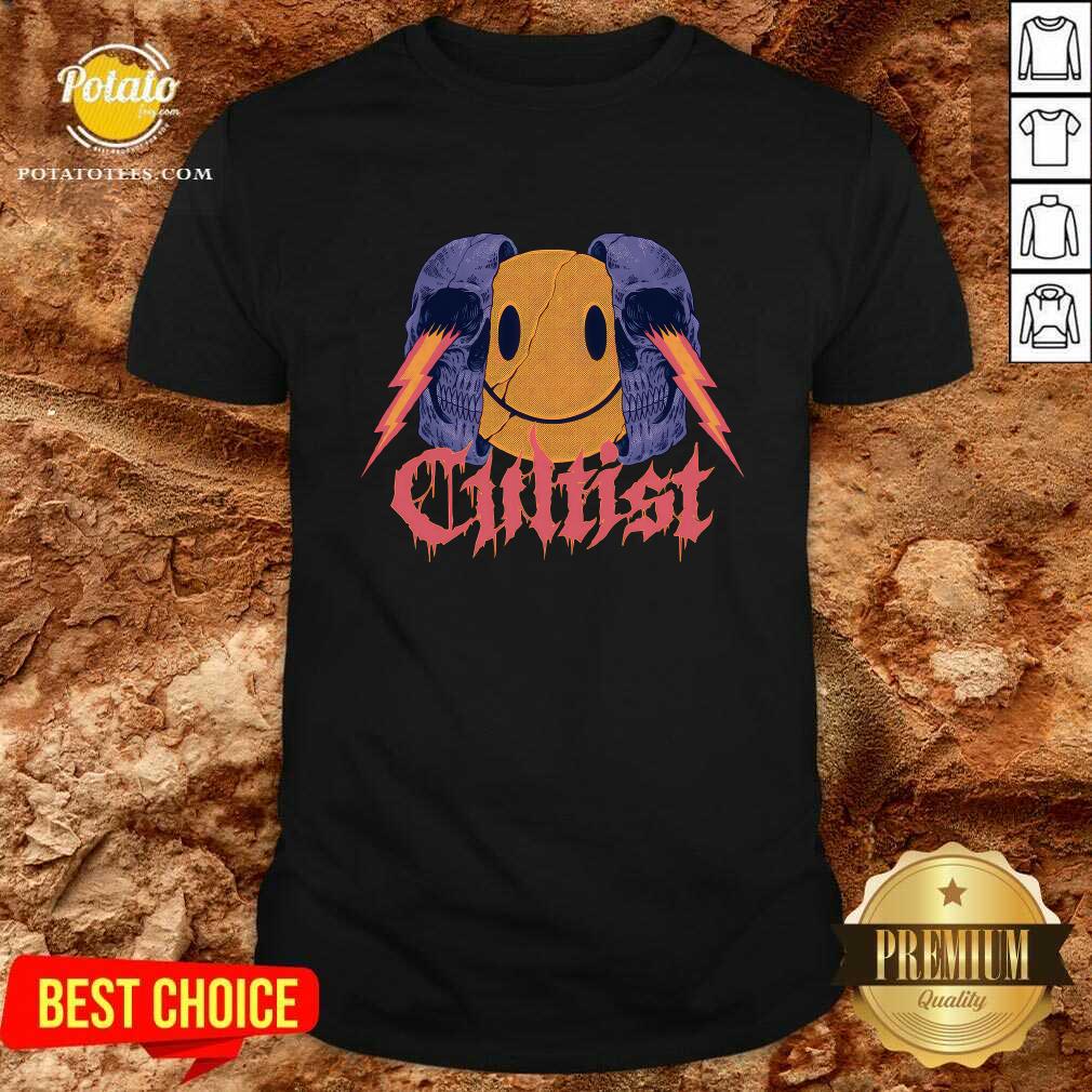 Shirt Cultist Shock Smile Emoji In Skull T-shirt