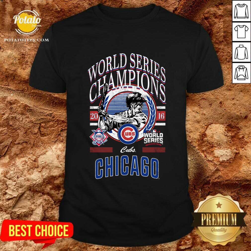 Shirt Chicago Cubs World Series Champions Black T-shirt