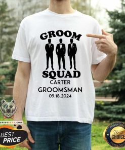 Groom Squad Carter Groomsman T-shirt