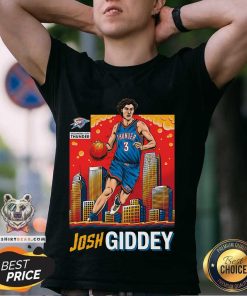 Josh Giddey OKC Thunder Skyline Player T-Shirt