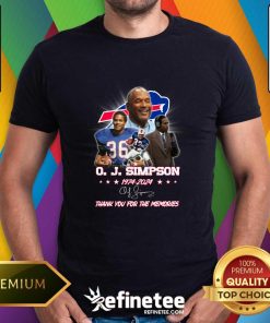 O. J. Simpson 1947-2024 Thank You For The Memories T-Shirt