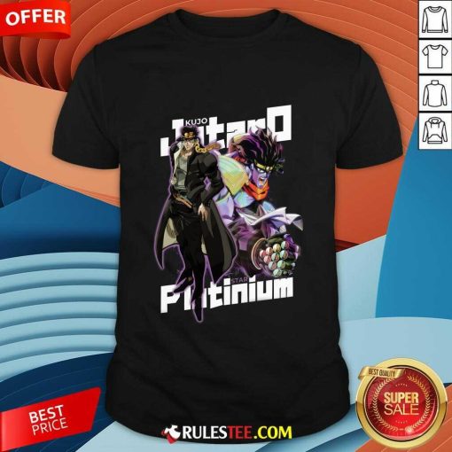 Jojo's Bizarre Adventure Kujo Jotaro Star Platinum T-shirt