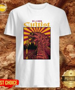 Cultist War With God Godzilla T-shirt