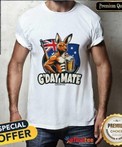 G'Day Mate BC Australia Kangaroo Beer T-shirt