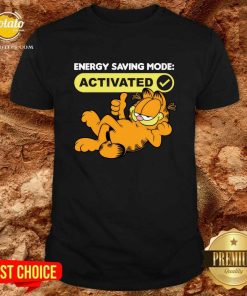 Energy Saving Mode Activated Garfield T-shirt