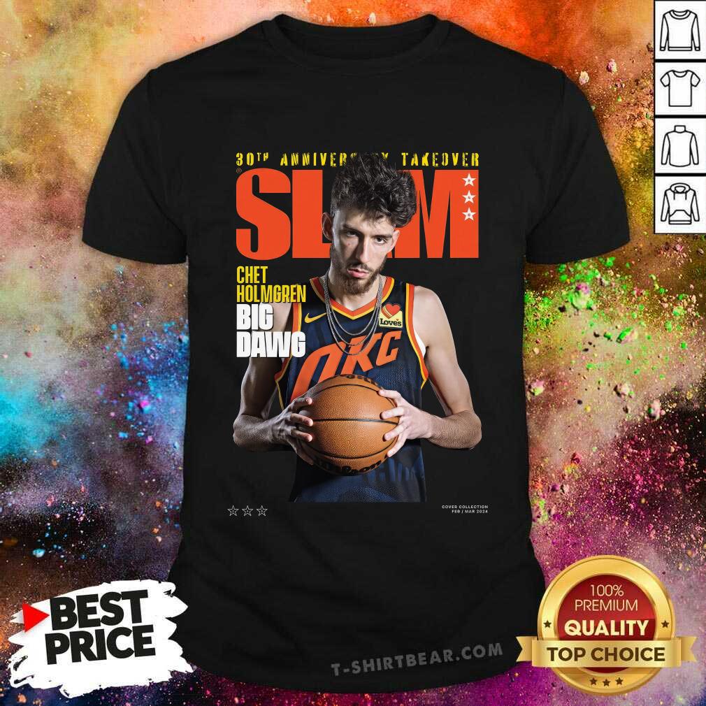 Shirt SLAM Cover Cover 30th Anniversary Takeover Chet Holmgren T-shirt