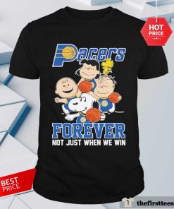 Official Indiana Pacers Snoopy Charlie Brown Forever Not Just When We Win T-Shirt